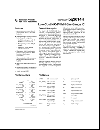 datasheet for BQ2014HSN-A309 by Texas Instruments