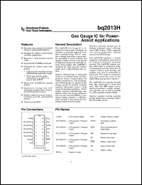 datasheet for BQ2013HSN-A514 by Texas Instruments