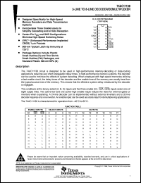 datasheet for 74AC11138PWLE by Texas Instruments