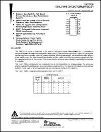 datasheet for 74AC11139D by Texas Instruments