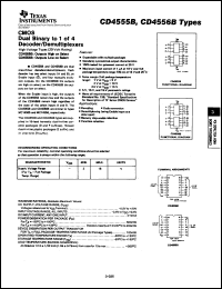 datasheet for CD4555BE by Texas Instruments