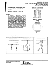 datasheet for SN54LS137J by Texas Instruments