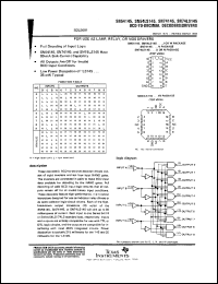 datasheet for SN54LS145J by Texas Instruments