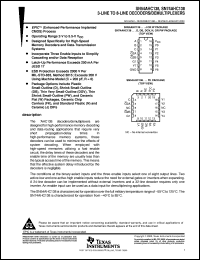 datasheet for SN74AHC138N by Texas Instruments