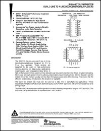 datasheet for SN74AHC139D by Texas Instruments