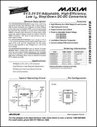 datasheet for MAX6501CMP035-T by Maxim Integrated Producs