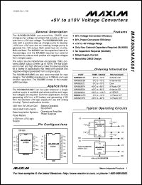 datasheet for MAX690ACPA by Maxim Integrated Producs