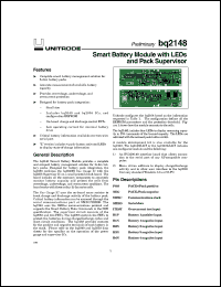 datasheet for BQ2148LB-KT by Texas Instruments