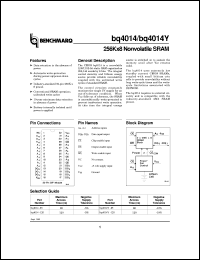 datasheet for BQ4014YMB-85 by Texas Instruments