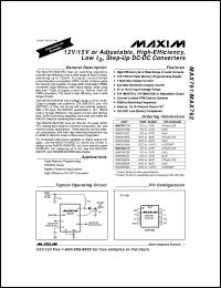 datasheet for MAX775EPA by Maxim Integrated Producs