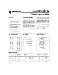 datasheet for BQ4011YMA-150 by Texas Instruments