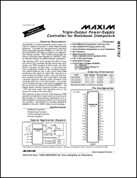 datasheet for MAX808NEPA by Maxim Integrated Producs