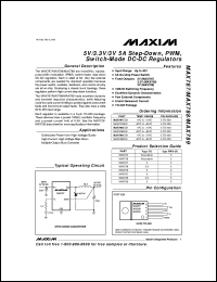 datasheet for MAX809LEXR-T by Maxim Integrated Producs