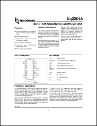 datasheet for BQ2204APN by Texas Instruments