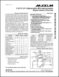 datasheet for MAX815LCSA by Maxim Integrated Producs