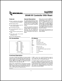 datasheet for BQ2202PN by Texas Instruments