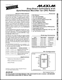 datasheet for MAX819LCUA by Maxim Integrated Producs