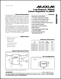 datasheet for MAX8873SEUK-T by Maxim Integrated Producs