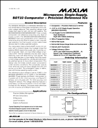 datasheet for MAX931CPA by Maxim Integrated Producs