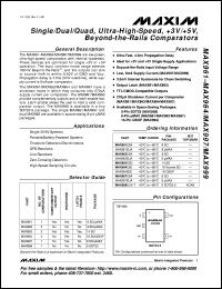 datasheet for MAX973EPA by Maxim Integrated Producs