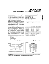 datasheet for MAX987EUK-T by Maxim Integrated Producs