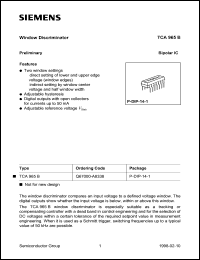 datasheet for TCA965B by Infineon (formely Siemens)