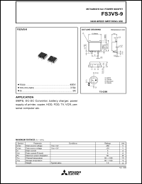datasheet for FS3VS-9 by Mitsubishi Electric Corporation, Semiconductor Group