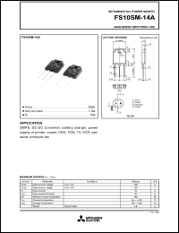 datasheet for FS10SM-14A by Mitsubishi Electric Corporation, Semiconductor Group