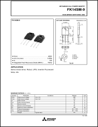 datasheet for FK14SM-9 by Mitsubishi Electric Corporation, Semiconductor Group