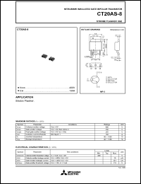 datasheet for CT20AS-8 by Mitsubishi Electric Corporation, Semiconductor Group