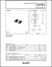 datasheet for CT20TM-8 by Mitsubishi Electric Corporation, Semiconductor Group