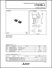 datasheet for CT20VML-8 by Mitsubishi Electric Corporation, Semiconductor Group