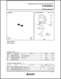 datasheet for CT25AS-8 by Mitsubishi Electric Corporation, Semiconductor Group