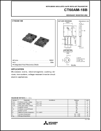 datasheet for CT60AM-18B by Mitsubishi Electric Corporation, Semiconductor Group