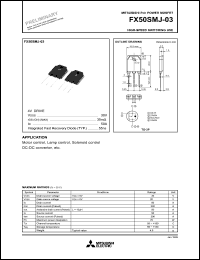 datasheet for FX50SMJ-03 by Mitsubishi Electric Corporation, Semiconductor Group