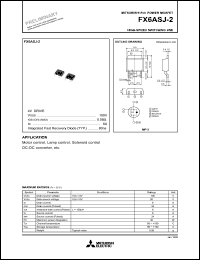 datasheet for FX6ASJ-2 by Mitsubishi Electric Corporation, Semiconductor Group