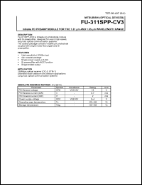 datasheet for FU-311SPP-CV3 by Mitsubishi Electric Corporation, Semiconductor Group