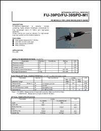 datasheet for FU-39FU-39SPD-M1 by Mitsubishi Electric Corporation, Semiconductor Group