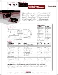 datasheet for PT7777C by Texas Instruments