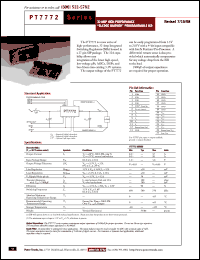datasheet for PT7772A by Texas Instruments