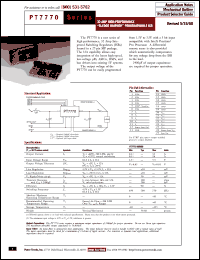 datasheet for PT7771C by Texas Instruments