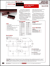 datasheet for PT7749A by Texas Instruments