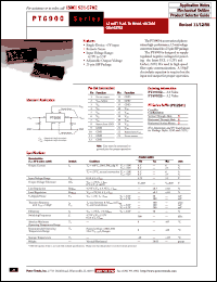 datasheet for PT6902A by Texas Instruments