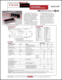 datasheet for PT6701A by Texas Instruments