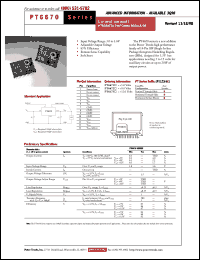 datasheet for PT6673B by Texas Instruments