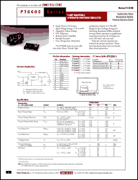 datasheet for PT6606B by Texas Instruments