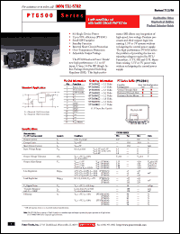 datasheet for PT6508A by Texas Instruments