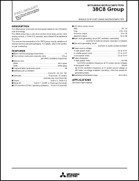 datasheet for M38C85MB-XXXFP by Mitsubishi Electric Corporation, Semiconductor Group