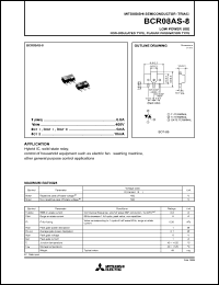 datasheet for BCR08AS-8 by Mitsubishi Electric Corporation, Semiconductor Group