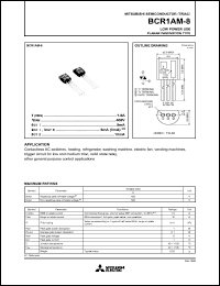 datasheet for BCR1AM-8 by Mitsubishi Electric Corporation, Semiconductor Group